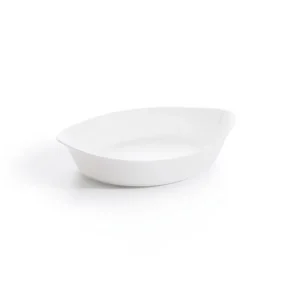 TRAVESSA OVAL EM VIDRO OPALINO TEMPERADO BRANCO, MODELO SMART CUISINE CARINE, TAMANHO 21X13X3.9CM, MARCA LUMINARC = P0887
