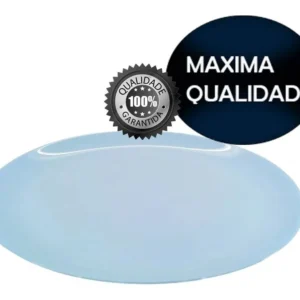 PRATO DE JANTAR RASO EM VIDRO OPALINO TEMPERADO AZUL, MODELO CARINE, TAMANHO 27CM DE DIAMETRO, MARCA LUMINARC = V5835