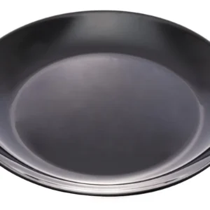 PRATO DE SOBREMESA EM VIDRO OPALINO TEMPERADO PRETO, MODELO DIWALI, TAMANHO 19CM, MARCA LUMINARC = P0789