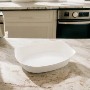 P8330 - TRAVESSA RETANGULAR EM VIDRO OPALINO TEMPERADO BRANCO, MODELO SMART CUISINE CARINE, TAMANHO 38X28X5.7CM, MARCA LUMINARC