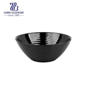 TIGELA EM VIDRO OPALINO TEMPERADO PRETO, MODELO CARINE, TAMANHO 14CM, MARCA LUMINARC = Q7017