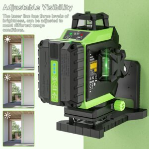 BXTH-681-B-7 - N&Iacute;VEL A LASER DE 16 LINHAS CRUZADAS (AUTO NIVELADOR HORIZONTAL E VERTICAL), COM CAPACIDADE DE ALCANCE COMPREENDIDA DE ATE 25 METROS, EXATIDAO DE NIVELAMENTO DE +/- 0,3MM, ACOMPANHA TRIPE, BATERIAS, PLATAFORMA DE ELEVACAO, MINI CONTROLE REMOTO, SUPORTE DE PAREDE, CLIPE, ADAPTADOR, CABO DE ALIMENTACAO, MANUAL DE INSTRUCOES, ACONDICIONADOS EM BOLSA PARA TRANSPORTE