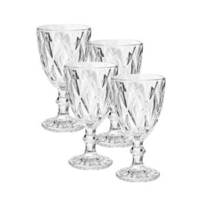 TAÇA EM VIDRO SODO CALCICO, MODELO VINETIS, COM CAPACIDADE PARA 230ML, JOGO CONTENDO 4 PECAS, MARCA LUMINARC = V7578