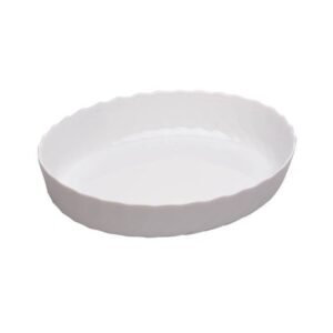 P4018 - TRAVESSA OVAL EM VIDRO OPALINO TEMPERADO BRANCO, MODELO SMART CUISINE TRIANON, TAMANHO 32X24X6.5CM, MARCA LUMINARC
