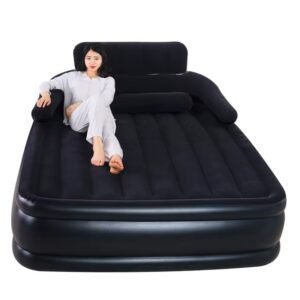 Double backrest inflatable mattress - AMTH-T157-S-1
