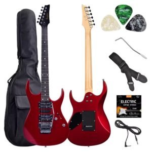 Electric Box Guitar Set - Red+Brown - VIOLÃO ELÉTRICO