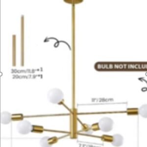 LUMINARIA DE TETO DECORATIVA 8 lampadas