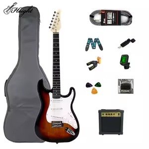 Electric Box Guitar Set - Red+Brown - VIOLÃO ELÉTRICO