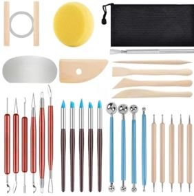 Clay tool kit - KIT PARA ARTESANATO - CERAMICA E ARGILA