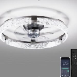 50cm ceiling fan - LUMINÁRIA COM VENTILADOR