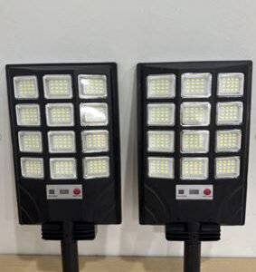 Two sets of small solar street lights - LUZ SOLAR