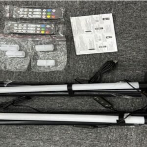 PAR DE LUMINARIAS DE AMBIENTE EM BASTAO DE PREENCHIMENTO RGB