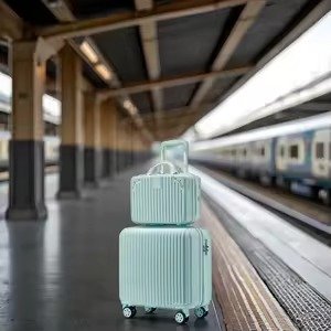 KIT DE MALAS DE VIAGEM COM PARTE EXTERIOR E INTERIOR EM PLASTICO ABS COM FORRO EM TECIDO DE POLIESTER