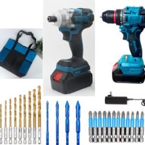 KIT DE FERRAMENTAS ELETRICAS PORTATIL CONTENDO FURADEIRA/ PARAFUSADEIRA SEM FIO