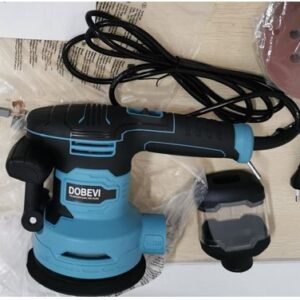 LIXADEIRA ORBITAL COM MOTOR ELETRICO INCORPORADO COM 6 NIVEIS DE VELOCIDADES, POTENCIA: 600 WATTS, 220V, VELOCIDADE ATE 18000 RPM, USO PROFISSIONAL, UTILIZADA PARA LIXAMENTO OU POLIMENTO, POSSUI CAIXA DE COLETA DE PO TRANSPARENTE, SISTEMA DE MICROFILTRAGEM DE COLETA DE PO, DUPLA EMPUNHADEIRA, ACOMPANHA LIXAS DE REFIL, MARCA DOBEVI