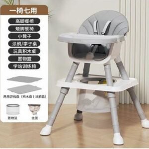 CADEIRA ALTA DE ALIMENTAÇÃO INFANTIL COM ESTRUTURA EM PLÁSTICO (PU E PP)