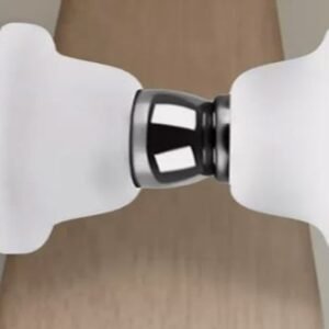 PRENDEDOR DE PORTA MAGNÉTICO EM AÇO INOX PARA SEGURAR A PORTA ABERTA. DIMENSÕES: 53X46MM