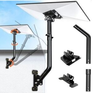 KIT DE SUPORTE DE ANTENA PARA TELHADO E PAREDE CONFECCIONADO EM AÇO INOXIDÁVEL ESMALTADO