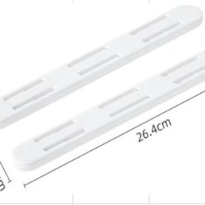 TRILHOS DESLIZANTES PARA GAVETAS E CESTOS DE ARMAZENAMENTO AUTOADESIVO EM PLÁSTICO