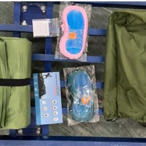 COLCHÃO INFLÁVEL, CORPO INTEIRIÇO EM PVC RECOBERTO EM TECIDO, COR: VERDE