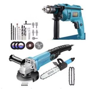 KIT DE FERRAMENTAS ELETRICAS PORTATEIS CONTENDO FURADEIRA DE IMPACTO COM MOTOR SEM ESCOVAS