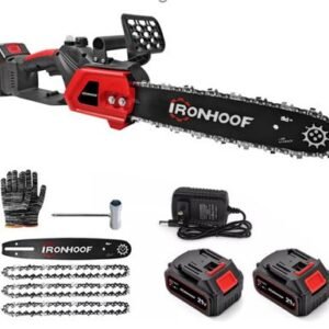 MINI MOTOSSERRA ELETRICA A BATERIA PORTATIL COM MOTOR SEM ESCOVAS