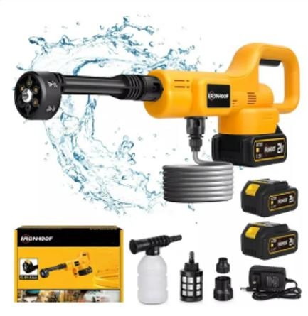 PISTOLA PARA LAVAGEM DE CARROS DE ALTA PRESSAO SEM FIO