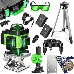 NIVEL A LASER DE 16 LINHAS CRUZADAS (AUTO NIVELADOR HORIZONTAL E VERTICAL)
