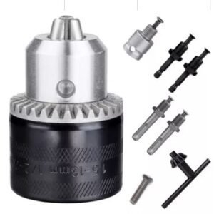 MANDRIL 1/2" PARA FURADEIRA EM AÇO COM ADAPTADOR SDS PLUS. ACOMPANHA ACESSORIOS