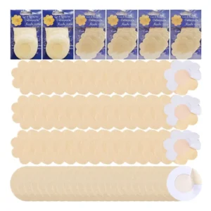 ADESIVO PROTETORES DE SEIOS EM PLASTICO, CARTELA COM PECAS SORTIDAS