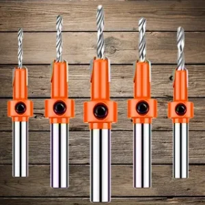 CONJUNTO DE BROCAS ESCAREADORAS COM BROCA GUIA