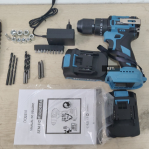 FURADEIRA ELETRICA COM MANDRIL DE 13MM, TORQUE MAXIMO DE 800 N.M SEM ESCOVA