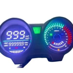 PAINEL DIGITAL DE MOTOCICLETA COM FUNCAO PARA MEDIR, VELOCIMETRO, QUILOMETRAGEM, TACOMETRO, UNIDADES METRICAS,VOLTAGEM DE BATERIA, FAROL ALTO, ENGRENAGEM NEUTRA, MEDIDOR DE COMBUSTIVEL