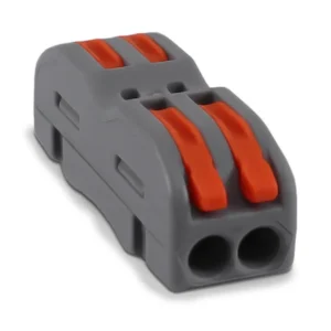 CONECTOR ELÉTRICO DE EMENDA POR PRESSÃO COM MOLA INTERNA, MODELO 2 VIAS