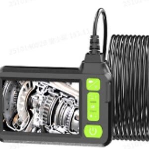 CAMERA DE ENDOSCOPIO/ BOROSCOPIO INDUSTRIAL COM TELA DE 4.3" COM RESOLUCAO DE 1920X1080 PIXELS. 8 LUZES DE LED, CABO SEMIRRIGIDO DE 5 METROS COM 8MM DE DIAMETRO, ÂNGULO DE VISAO 170 GRAUS, BATERIA RECARREGAVEL, RESISTENTE A AGUA. UTILIZADO PARA INSPECOES EM TUBOS, MANUTENCAO AUTOMOTIVA, REPARO DE TUBULACAO. ACOMPANHA CABO USB, MANUAL DE INSTRUCOES, IMA E GANCHO