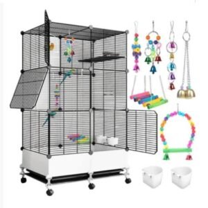 GAIOLA PARA AVES DE GRANDE PORTE, DESTINADA AO ALOJAMENTO E MANEJO DE PÁSSAROS