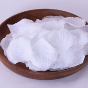 PETALAS DE ROSAS ARTIFICIAIS EM TECIDO SINTETICO, UTILIZADA PARA DECORACAO, COR BRANCO
