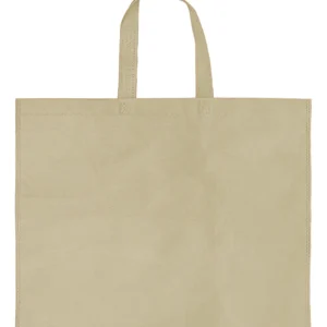 SACOLA REUTILIZAVEL CONFECCIONADA EM TECIDO NÃO TECIDO (TNT), COM ALÇAS, DESTINADA AO TRANSPORTE DE PRODUTOS