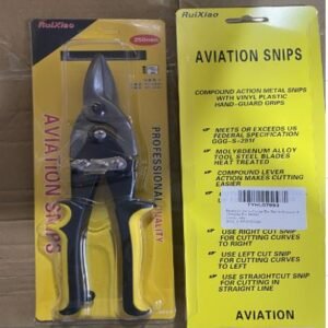 TESOURA PARA CORTE DE CHAPAS METALICAS, DO TIPO ALAVANCA COMPOSTA, FABRICADO EM ACO, COM CABO REVESTIDOS EM PLASTICO, USO PROFISSIONAL