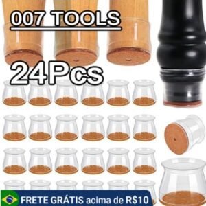 CAPAS PROTETORAS PARA PES DE MOVEIS FABRICADAS EM SILICONE COM BASE EM FELTRO ANTIDESLIZANTE