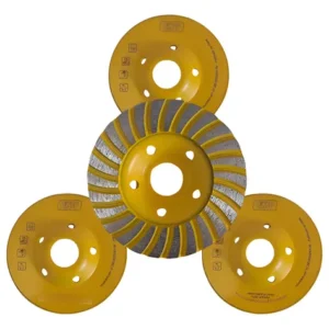 DISCO DESBASTE COM 12 SEGMENTOS DIAMANTADOS PARA SUPERFICIES RIGIDAS COM 100MM DE DIAMETRO, ESPESSURA 5MM