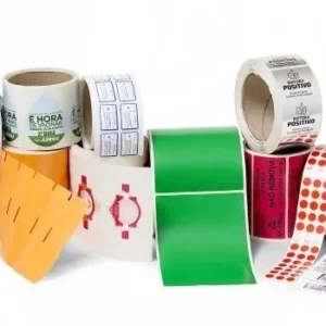 ETIQUETA ADESIVA EM PAPEL, IMPRESSA