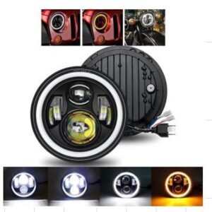 FAROL AUTOMOTIVO LED REDONDO 7 POL, TIPO H4