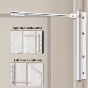 FECHO AUTOMÁTICO DE PORTA TIPO MOLA, DE FIXAÇÃO EM PAREDE