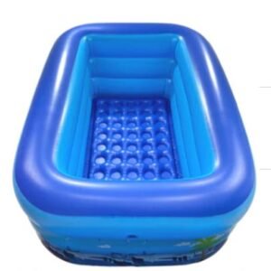 PISCINA INFLAVEL EM PLASTICO DE 3 CAMADAS COM 2 METROS DE COMPRIMENTO, 56CM DE ALTURA