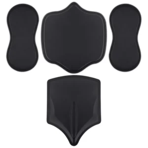 KIT DE PLACAS ANATOMICAS SEMIRRIGIDAS PARA USO POS CIRURGICO, COMPOSTO POR PLACAS PARA REGIOES ABDOMINAL, FLANCOS, DORSAL E COCCIX. DESENVOLVIDO COM DESIGN ANATOMICO EM FORMATO 3D PARA MELHOR ADAPTACAO AO CONTORNO CORPORAL. FABRICADO EM MATERIAL SINTETICO A BASE DE POLIURETANO E POLIESTER OU EVA SEMIRRIGIDO COM REVESTIMENTO TEXTIL. UTILIZADO SOB MODELADORES OU CINTAS CIRURGICAS PARA AUXILIO NA CONTENCAO, DISTRIBUICAO DE PRESSAO E ESTABILIZACAO TECIDUAL NO POS OPERATIVO. PRODUTO NAO ESTERIL, DE USO EXTERNO, TAMANHO UNICO.