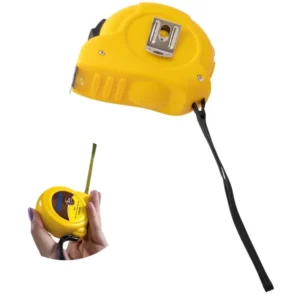 TRENA METRICA RETRATIL, COMPRIMENTO DE 5 METROS COM 19 MM ESPESSURA, FABRICADA EM AÇO INOXIDAVEL, COM CAIXA EM ABS. POSSUI SISTEMA DE TRAVA, GANCHO METALICO MAGNETICO NA EXTREMIDADE, DESIGN ERGONOMICO E MECANISMO DE RETRACAO AUTOMATICA.