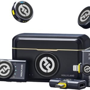 MICROFONE LAPELA COM TECNOLOGIA SEM FIO COM ALIMENTAÇÃO POR RECEPTOR DE SINAL DE ÁUDIO ATRAVÉS DE ENTRADA USB-C