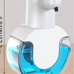 DISPENSADOR AUTOMATICO DE SABONETE LIQUIDO COM SENSOR INFRAVERMELHO, FABRICADO EM PLASTICO ABS, COR BRANCA, COM FUNCIONAMENTO ELETRONICO POR INDUCAO SEM CONTATO. POSSUI RESERVATORIO INTERNO COM CAPACIDADE APROXIMADA DE 420 ML E SISTEMA DE DOSAGEM AJUSTAVEL EM MULTIPLOS NIVEIS. ALIMENTADO POR BATERIA INTERNA RECARREGAVEL DE IONS DE LITIO, COM CARREGAMENTO VIA INTERFACE USB TIPO C. DESTINADO AO USO EM AMBIENTES DOMESTICOS OU COMERCIAIS, COMO BANHEIROS, COZINHAS E ESCRITORIOS, PODENDO SER INSTALADO EM BANCADA OU PAREDE.