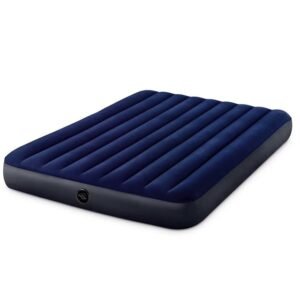 Single plush inflatable mattress - COLCHÃO INFLAVEL